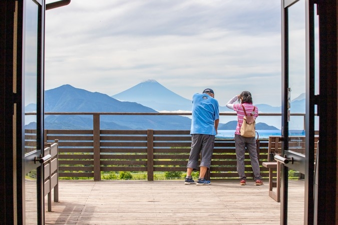 清泉寮から見える富士山