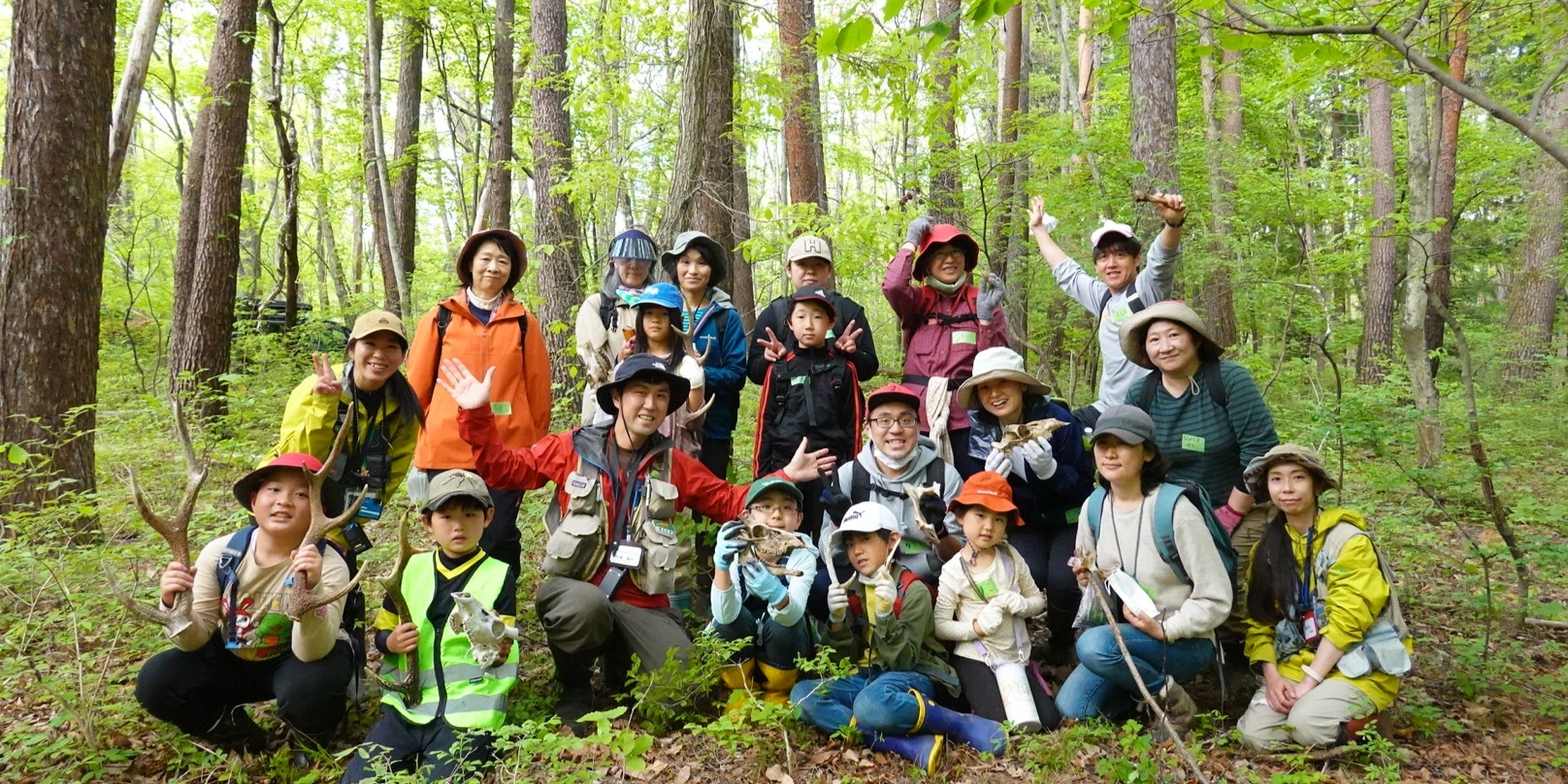 春の収穫体験＆シカ角探し